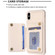 iPhone XS Max Grid Card Slot Holder Phone Case - Beige