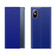 iPhone XS Max Side Window Display Magnetic Suction Plain Grain Flip PU Leather + PC Case with Holder - Blue