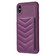 iPhone XS Max BF26 Wave Pattern Card Bag Holder Phone Case - Dark Purple