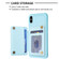 iPhone XS Max BF26 Wave Pattern Card Bag Holder Phone Case - Blue