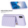 iPhone XS Max BF26 Wave Pattern Card Bag Holder Phone Case - Purple