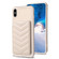 iPhone XS Max BF26 Wave Pattern Card Bag Holder Phone Case - Beige