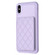 iPhone XS Max BF25 Square Plaid Card Bag Holder Phone Case - Purple