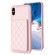 iPhone XS Max BF25 Square Plaid Card Bag Holder Phone Case - Pink