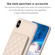 iPhone XS Max BF25 Square Plaid Card Bag Holder Phone Case - Beige