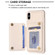 iPhone XS Max BF25 Square Plaid Card Bag Holder Phone Case - Beige