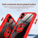 iPhone XS Max TPU + PC Lens Protection Phone Case with Ring Holder - Red