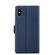 iPhone XS Max Ultra-thin Voltage Side Buckle PU + TPU Horizontal Flip Leather Case with Holder & Card Slot - Blue