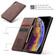 iPhone XS Max CaseMe-013 Multifunctional Retro Frosted Horizontal Flip Leather Case with Card Slot & Holder & Wallet - Coffee