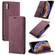 iPhone XS Max CaseMe-013 Multifunctional Retro Frosted Horizontal Flip Leather Case with Card Slot & Holder & Wallet - Wine Red