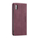 iPhone XS Max CaseMe-013 Multifunctional Retro Frosted Horizontal Flip Leather Case with Card Slot & Holder & Wallet - Wine Red