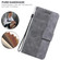 iPhone XS Max Geometric Embossed Leather Phone Case - Grey