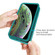 iPhone XS Max Wave Pattern 3 in 1 Silicone+PC Shockproof Protective Case - Dark Sea Green