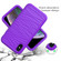 iPhone XS Max Wave Pattern 3 in 1 Silicone+PC Shockproof Protective Case - Purple