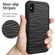 iPhone XS Max Wave Pattern 3 in 1 Silicone+PC Shockproof Protective Case - Black