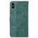 iPhone XS Max Geometric Embossed Leather Phone Case - Green