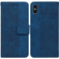 iPhone XS Max Geometric Embossed Leather Phone Case - Blue