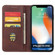 iPhone XS Max Calf Texture Magnetic Horizontal Flip Leather Case with Holder & Card Slots & Wallet - Brown