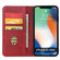 iPhone XS Max Calf Texture Magnetic Horizontal Flip Leather Case with Holder & Card Slots & Wallet - Red