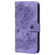 iPhone XS Max Cartoon Sakura Cat Embossed Leather Case - Purple