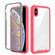 iPhone XS Max Starry Sky Solid Color Series Shockproof PC + TPU Case with PET Film - Rose Red