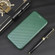 iPhone XS Max Carbon Fiber Texture Horizontal Flip TPU + PC + PU Leather Case with Card Slot - Green