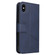 iPhone XS Max GQUTROBE Right Angle Leather Phone Case - Blue