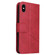 iPhone XS Max GQUTROBE Right Angle Leather Phone Case - Red