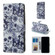 iPhone XS Max Skull and Flower Pattern Horizontal Flip Leather Case with Holder & Card Slots & Photo Frame & Wallet