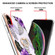 iPhone XS Max Electroplating Pattern IMD TPU Shockproof Case with Rhinestone Ring Holder - Purple Flower