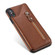 iPhone XS Max Solid Color Double Buckle Zipper Shockproof Protective Case - Brown
