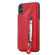 iPhone XS Max Solid Color Double Buckle Zipper Shockproof Protective Case - Red