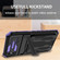 iPhone XS Max Kickstand Armor Card Wallet Phone Case - Purple