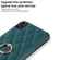 iPhone XS Max Rhombic PU Leather Phone Case with Ring Holder - Green