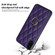 iPhone XS Max Rhombic PU Leather Phone Case with Ring Holder - Purple