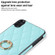 iPhone XS Max Rhombic PU Leather Phone Case with Ring Holder - Blue