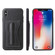 iPhone XS Max Fierre Shann Full Coverage Protective Leather Case with Holder & Card Slot - Black