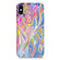 iPhone XS Max Laser Glitter Watercolor Pattern Shockproof Protective Case - FD1