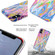 iPhone XS Max Laser Glitter Watercolor Pattern Shockproof Protective Case - FD1