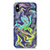 iPhone XS Max Laser Glitter Watercolor Pattern Shockproof Protective Case - FD4