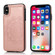 iPhone XS Max Double Buckle Mandala Pattern PU+TPU Protective Case with Card Slots & Holder & Photo Frame - Rose Gold