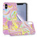 iPhone XS Max Laser Glitter Watercolor Pattern Shockproof Protective Case - FD5