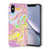 iPhone XS Max Laser Glitter Watercolor Pattern Shockproof Protective Case - FD5