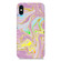 iPhone XS Max Laser Glitter Watercolor Pattern Shockproof Protective Case - FD5