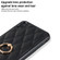 iPhone XS Max Rhombic PU Leather Phone Case with Ring Holder - Black