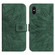 iPhone XS Max Skin Feel Sun Flower Pattern Flip Leather Phone Case with Lanyard - Green