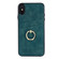 iPhone XS Max Vintage Patch Leather Phone Case with Ring Holder - Blue