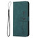 iPhone XS Max Skin Feel Heart Pattern Leather Phone Case - Green