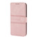 iPhone XS Max Embossed Striped Magnetic Buckle PU + TPU Horizontal Flip Leather Case with Holder & Card Slot & Wallet & Photo Frame & Sling - Pink