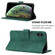 iPhone XS Max Crossbody 3D Embossed Flip Leather Phone Case - Dark Green